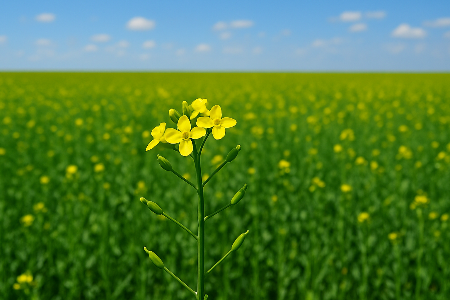 Campo de cultivo de Camelinas